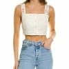 Joie WeWoreWhat Eyelet Crop Top Women
