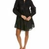 Joie Delpres Silk-Blend Mini Dress Women