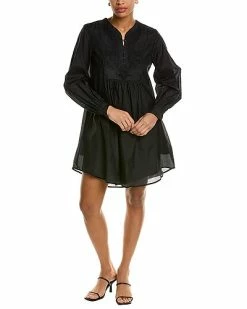 Joie Delpres Silk-Blend Mini Dress Women