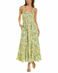 Joie Jailene Smocked Midi Dress Women