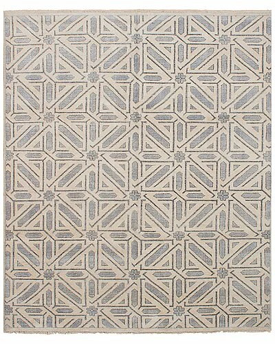 ECARPETGALLERY Jules Oushak Hand-Knotted Bamboo Silk Rug Home