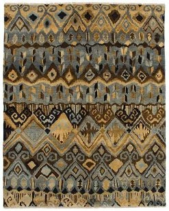 ECARPETGALLERY Ikat Royale Hand-Knotted Wool Rug Home