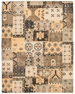 ECARPETGALLERY Patch Deluxe Hand-Knotted Wool Rug Home