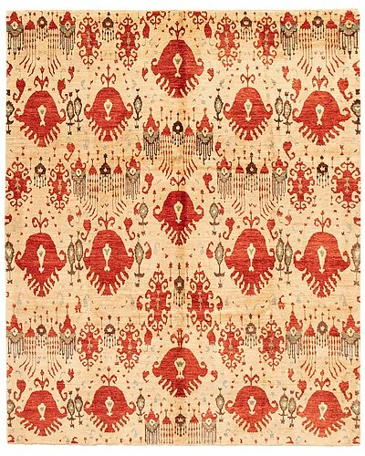 ECARPETGALLERY Finest Peshawar Ziegler Hand-Knotted Wool Rug Home
