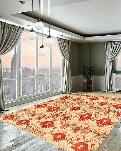 ECARPETGALLERY Finest Peshawar Ziegler Hand-Knotted Wool Rug Home - Image 2