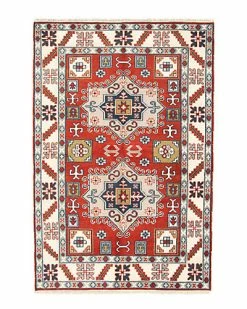 ECARPETGALLERY Kazak Hand-Knotted Rug Home